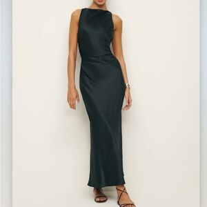 silk dress poshmark Reformation Frankie Silk Dress